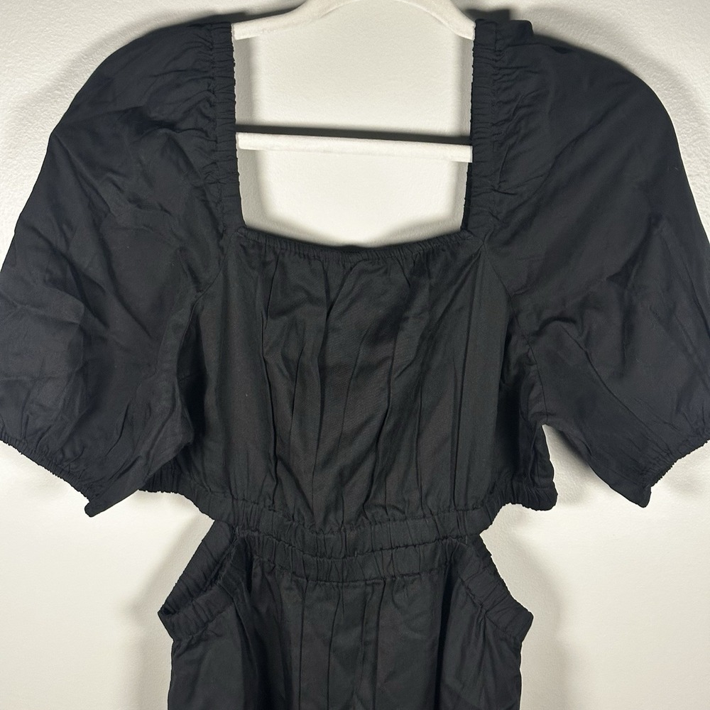 The Drop Women's Anaya Square Neck Cut-out Tiered Maxi Dress, Black, L, NWT - Picture 3 of 16